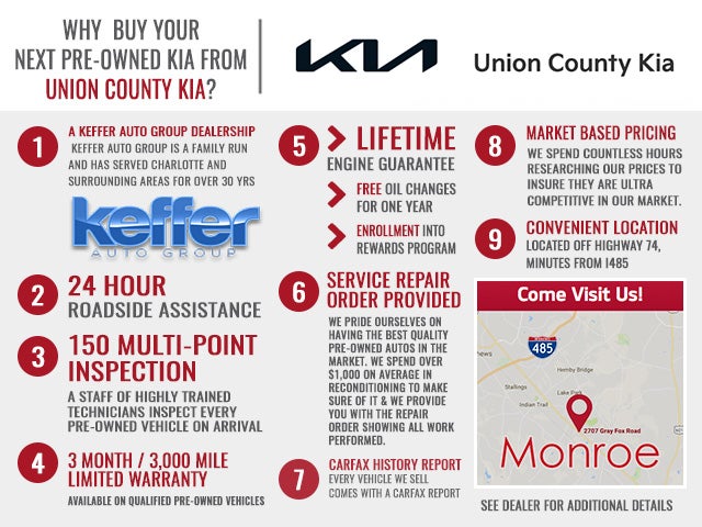Why Buy From Union County Kia in Monroe NC