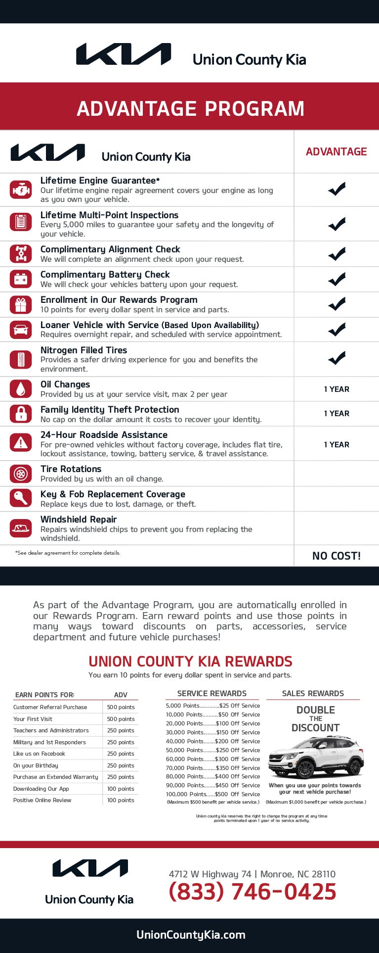 Union County kia Advantage Program
