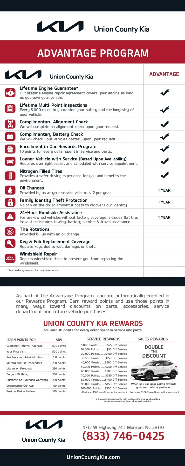 Union County kia Advantage Program