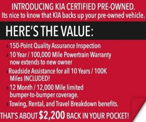 Certified PreOwned Value at Union County Kia in Monroe NC